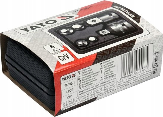 Yato Zestaw Adapterów Redukcyjnych 1/2 1/4 3/4 3/8 F M