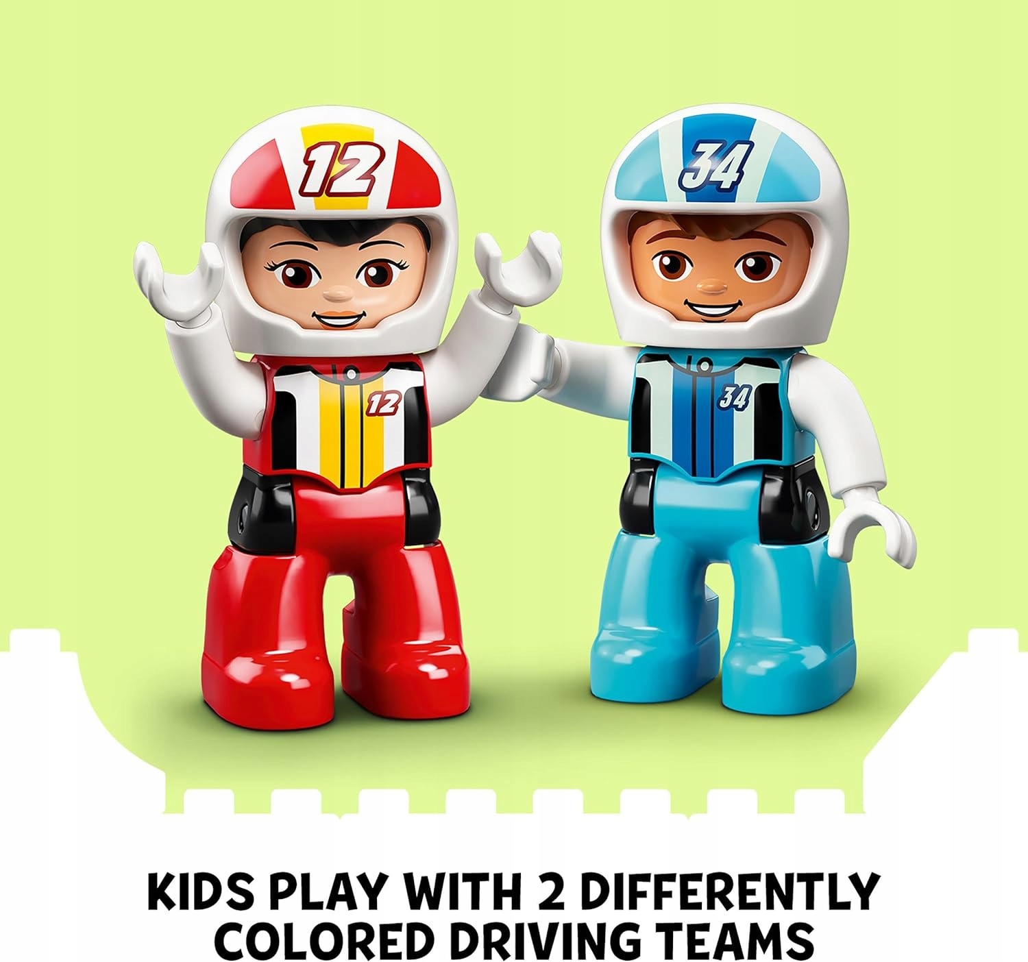 LEGO DUPLO 10947 SAMOCHODY WYŚCIGOWE Wiek dziecka 2 lata +