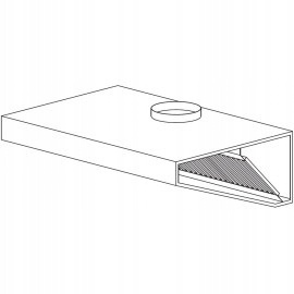 Pochłaniacz nierdzewny gastronomiczny SG 300x70x40 Marka inna