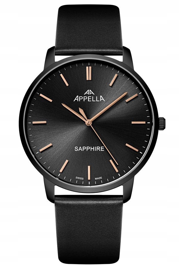 Nové Originální Pánské hodinky Appella L70012.S2R6Q gravírování safíru