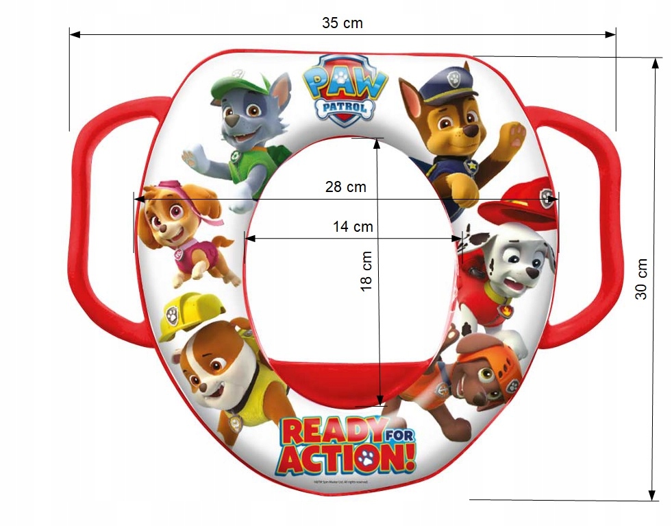 MIĘKKA NAKŁADKA SEDESOWA WC z uchwytami PSI PATROL EAN (GTIN) 4052396070866
