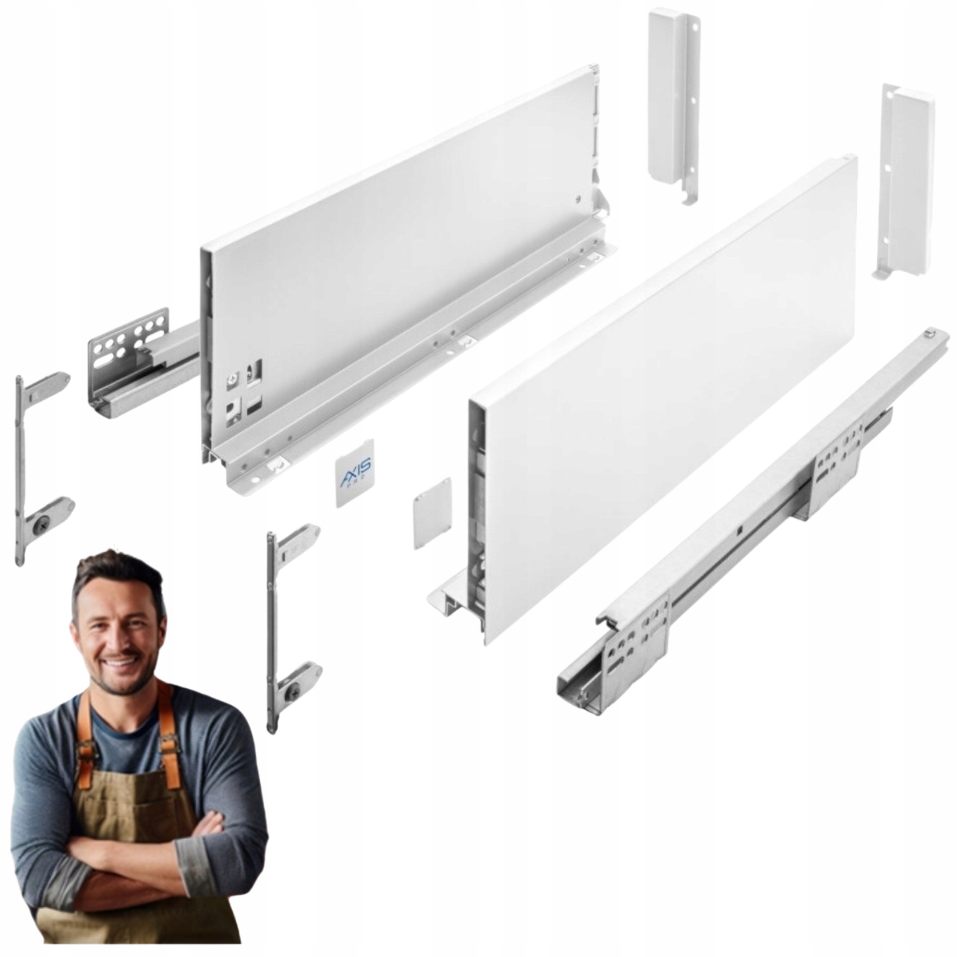 Šuplík Gtv Axis Pro 550 mm bílá vysoká H-167 PB-AXISPRO-KPL550C1