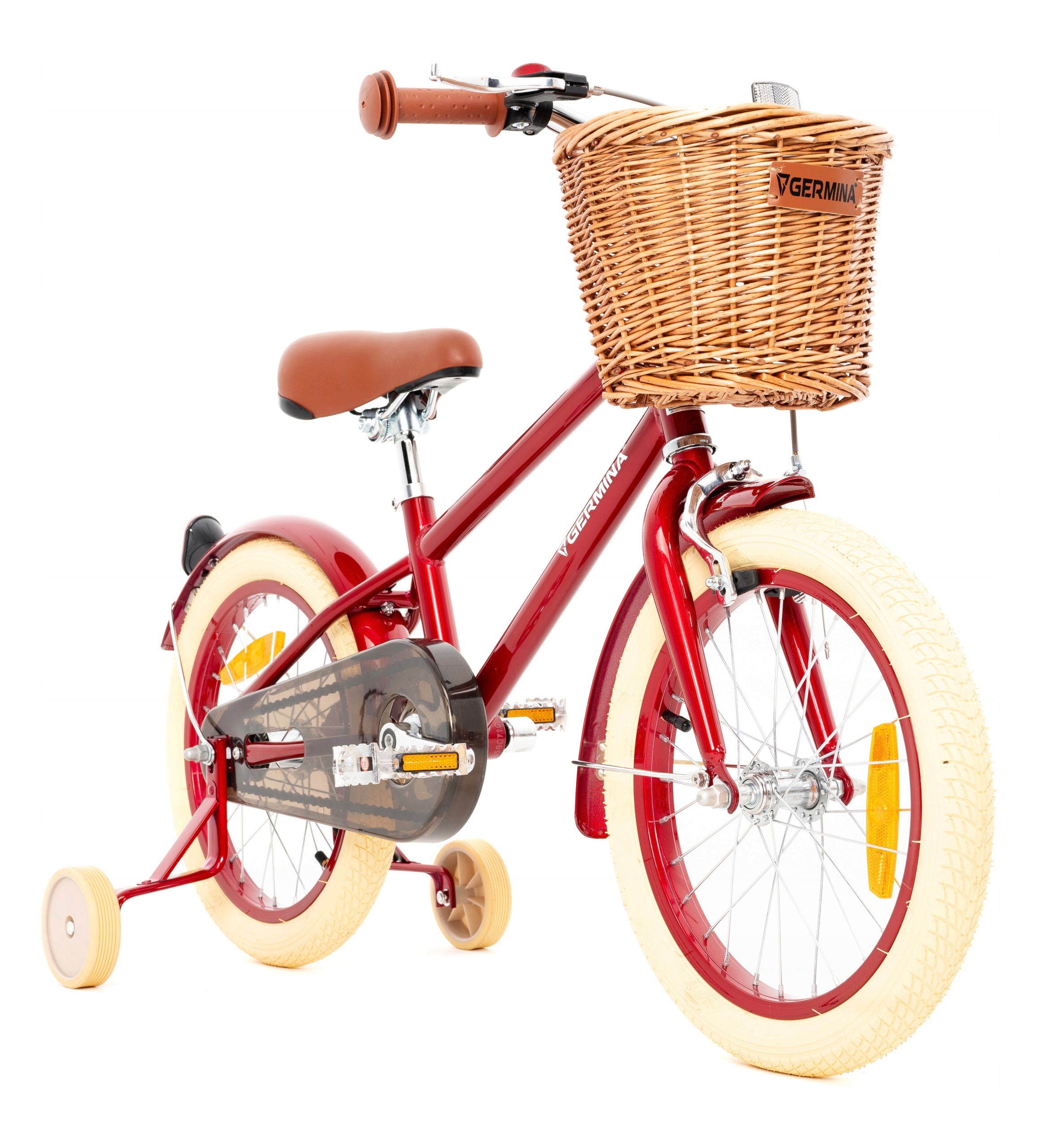 Stylowy Rower Dziecięcy 16" Retro, dla 4-6 lat złożony