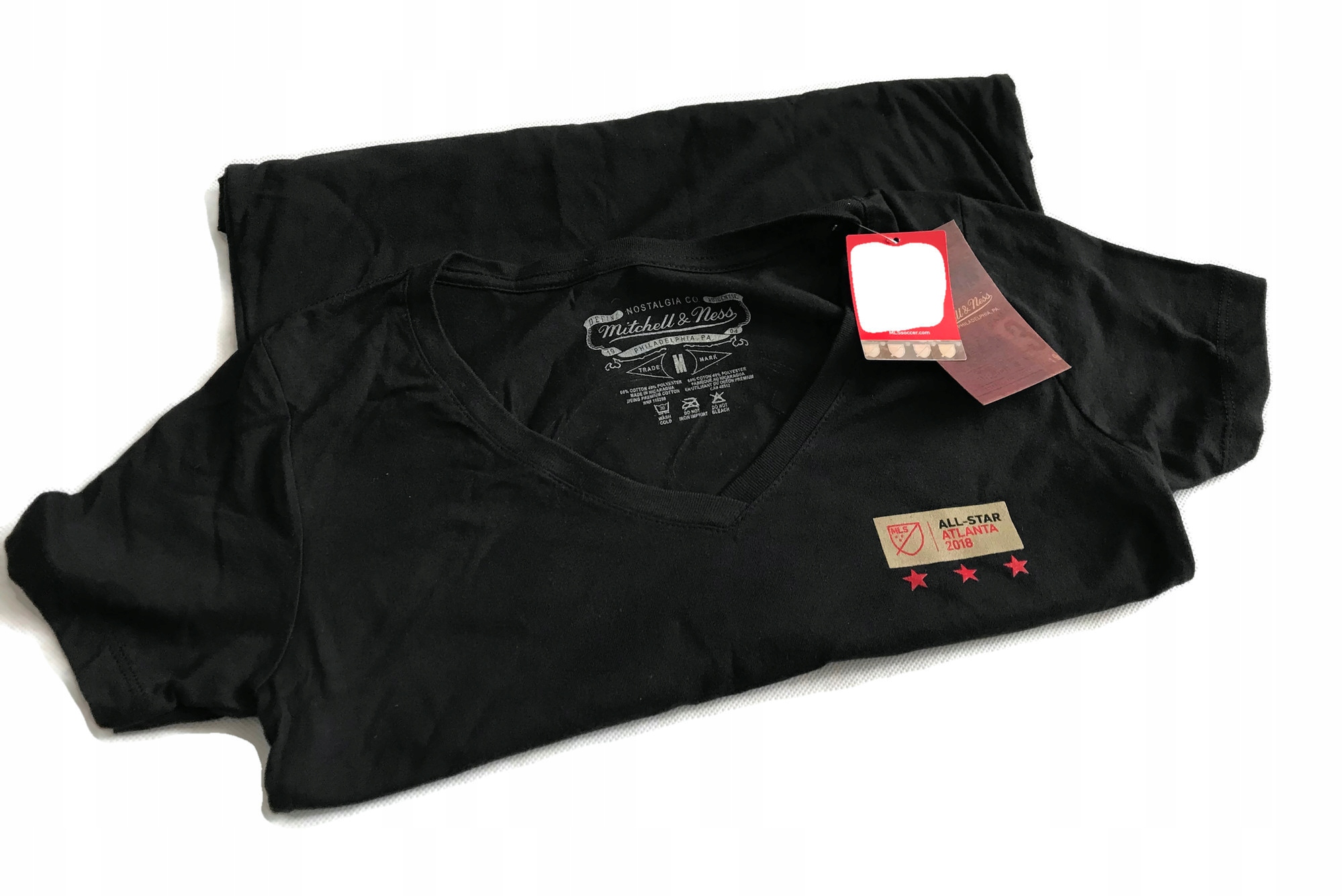 T-shirt damski Mitchell Ness All Star Atlanta XL Dekolt szpic