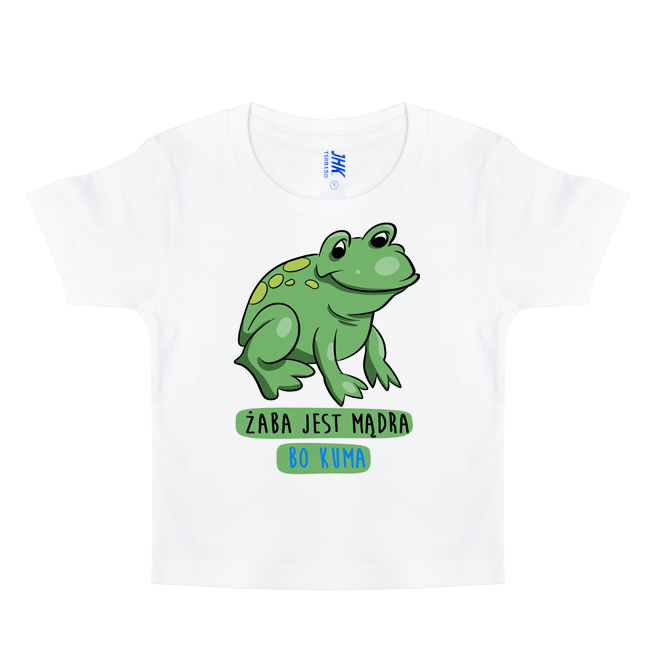

Zabawna koszulka dziecięca mądra żaba kuma 5-6