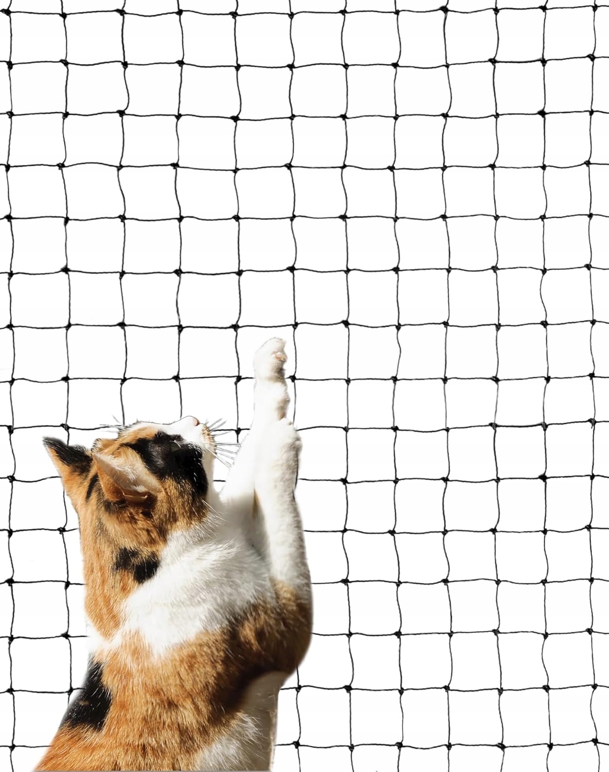 Levně Ochranná Síť Pro Kočky Na Balkon 3x8 m Bezpečnostní Sada Pro Zavěšení