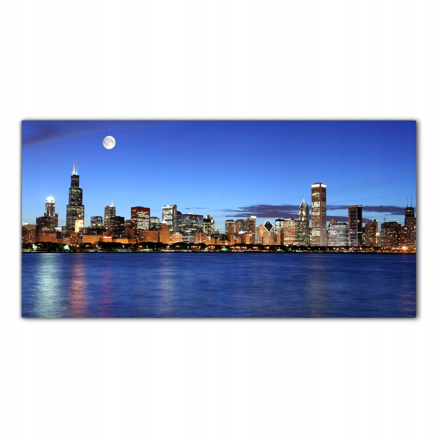 Chicago Město Usa 120x60 Tvrzené panely nad pracovní deskou