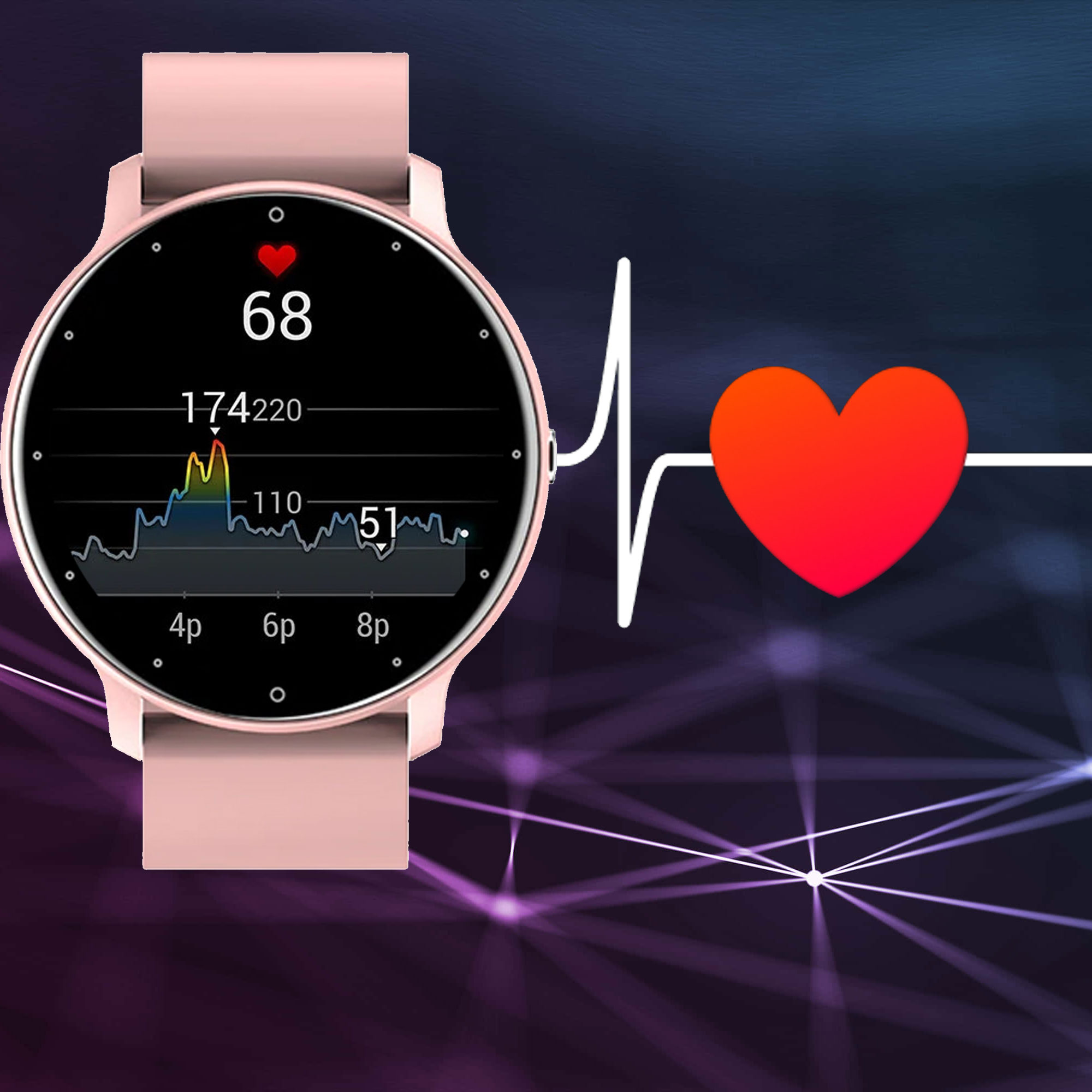 Смотреть SmartWatch Sms Steps Pulse Menu #4