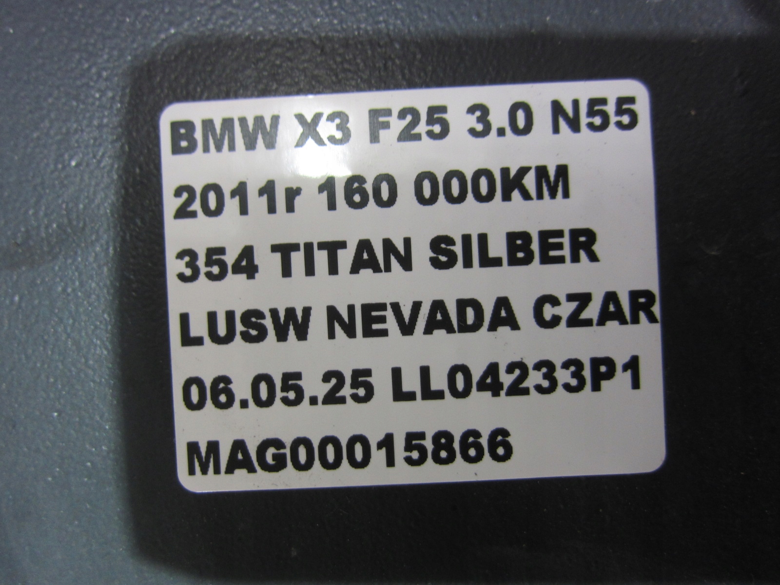 BMW X3 F25 tow THULE without KULI