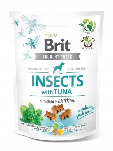 4x Brit Care Dog Crunchy Cracker Hmyz & Tuňák 200g