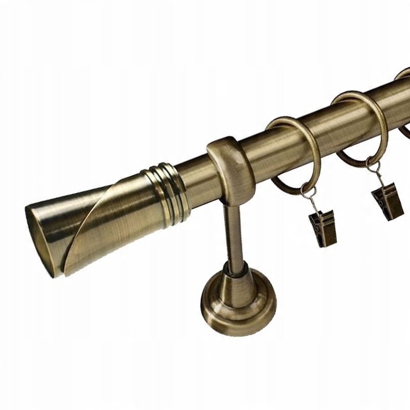 

Karnisz 380 cm do wnętrza 25 mm złoty z żabkami
