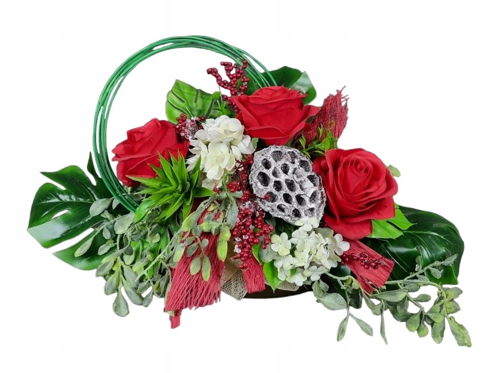 

Róże czerwone (9000.2) stroik na grób cmentarz