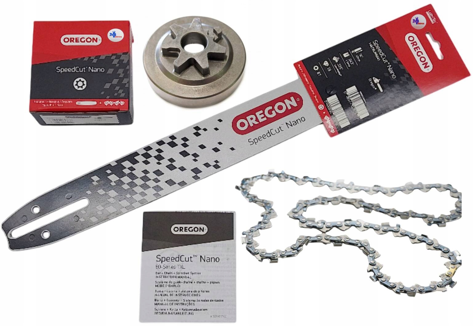 Oregon Prowadnica Łańcuch Bęben do pilarki Echo CS-2511TES Shindaiwa 251TS