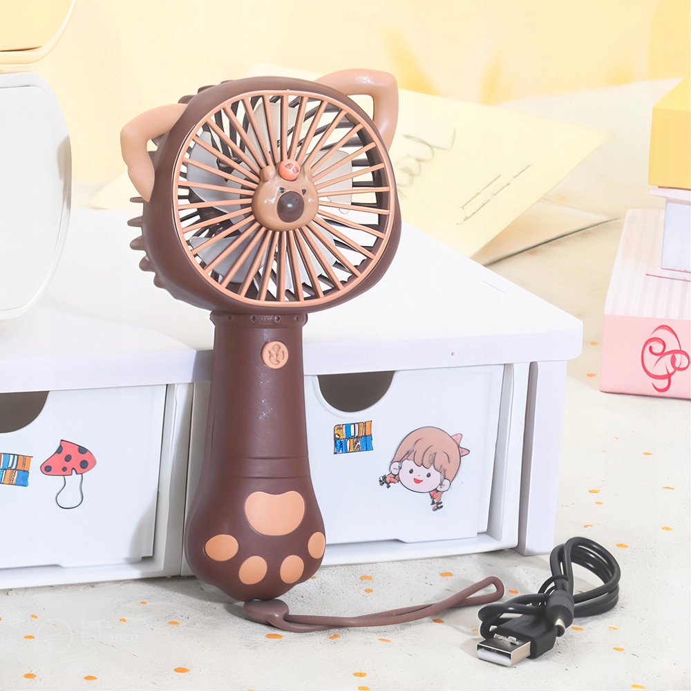 RĘCZNY PRZENOŚNY WENTYLATOR DZIECKO KAPIBARA SŁODKI WIATR ZWIERZĘ RADOŚĆ EAN (GTIN) 5907244539134