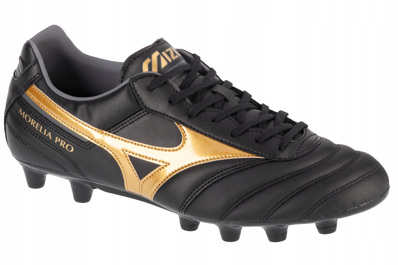 Mizuno Morelia II Pro Fg (44) Pánské kožené boty, černá barva