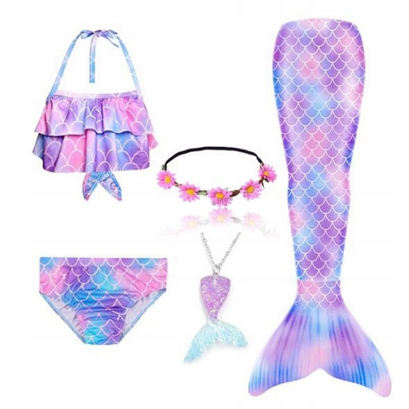 

Strój Kąpielowy Bikini Ogon Syreny Ariel Syrenka