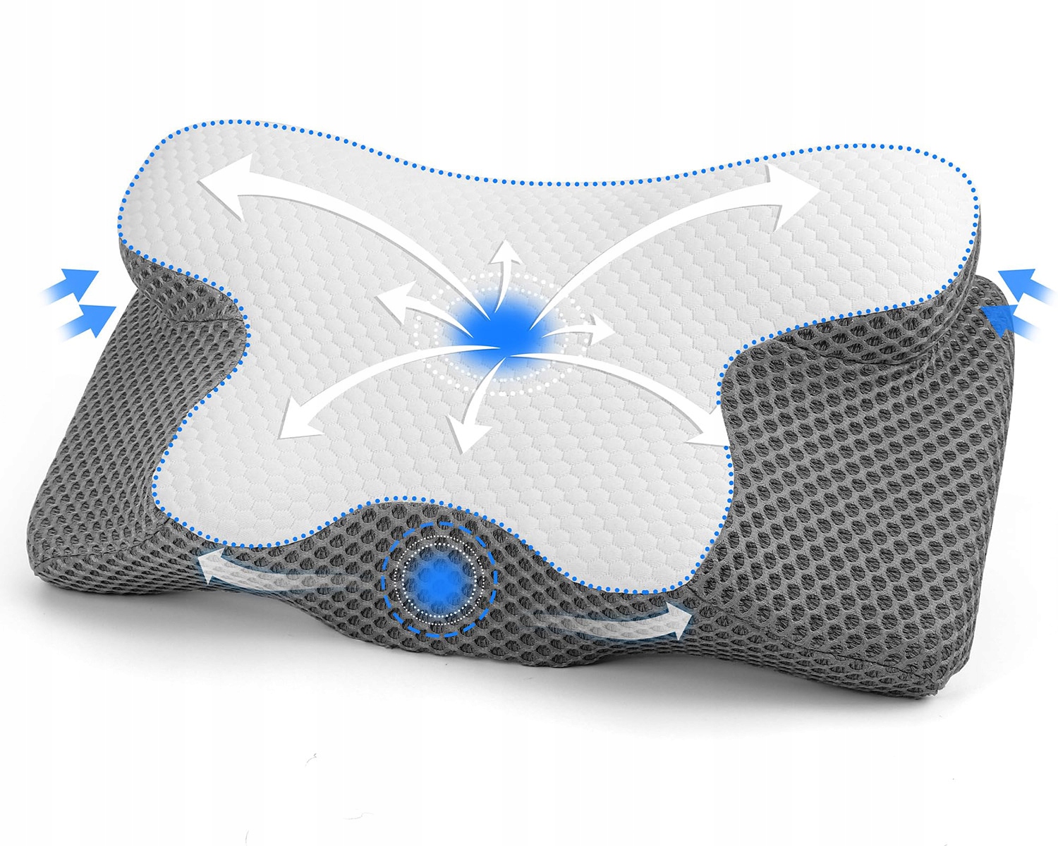 Poduszka Ortopedyczna z pianki memory ergonomiczna 60*34*13cm