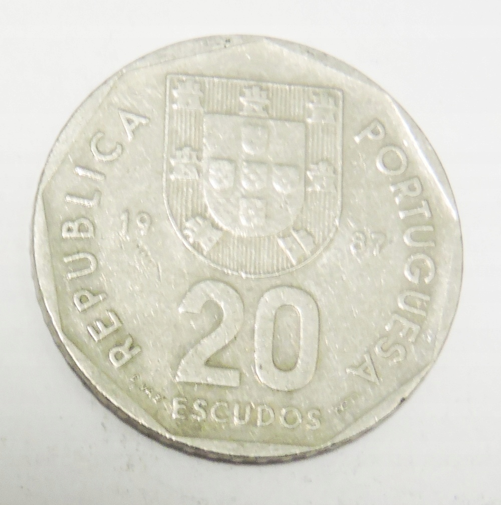 PORTUGALIA 20 eskudo 1987