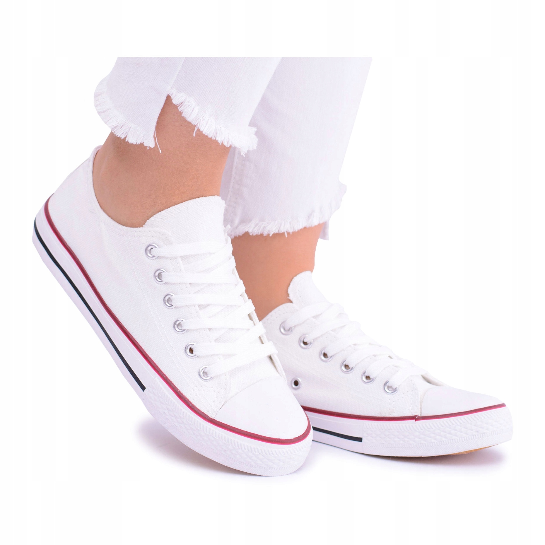 

Białe Tkanina Buty Kobiety Trampki PS1 r.40