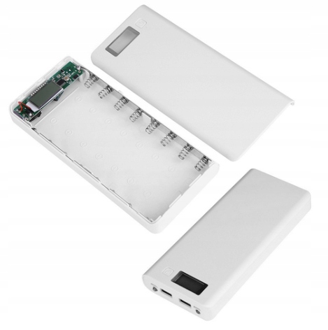

Obudowa powerbank 8x18650 LCD 2xUSB 5V 1A 5V 2A