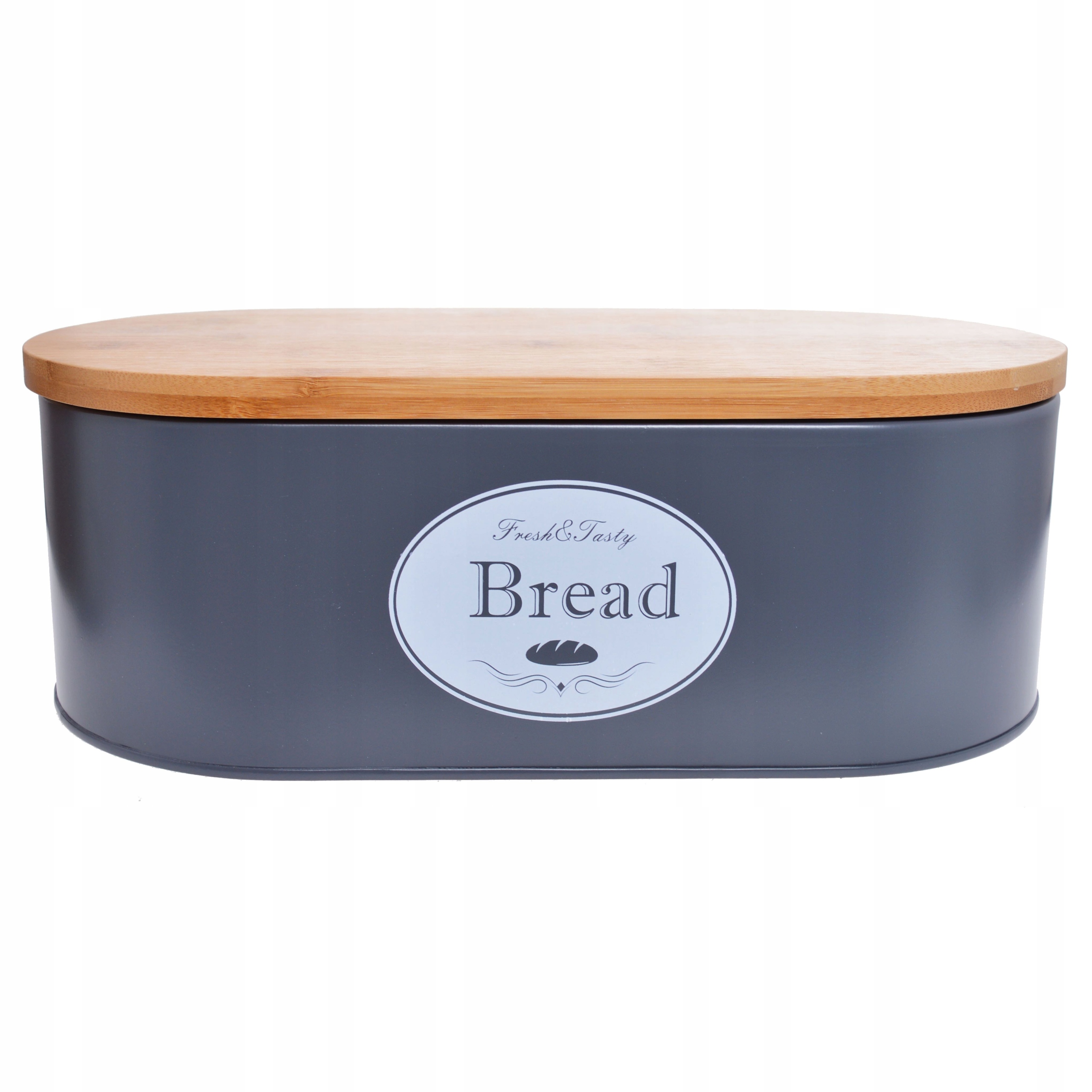 CHLEBAK METALOWY OWALNY MAŁY SZARY Kod producenta EB-121