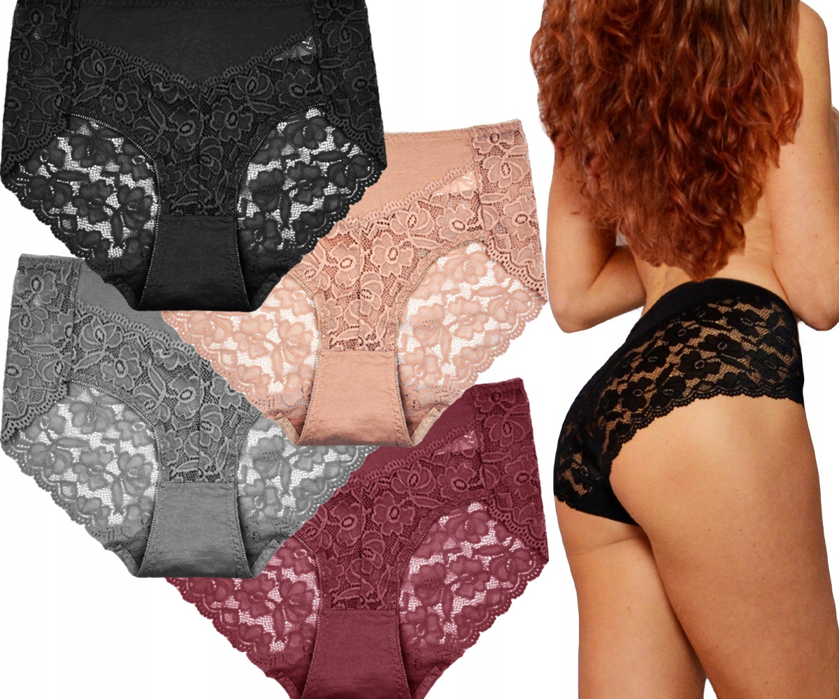 

Majtki Damskie Bawełniane Figi Wysoki Stan