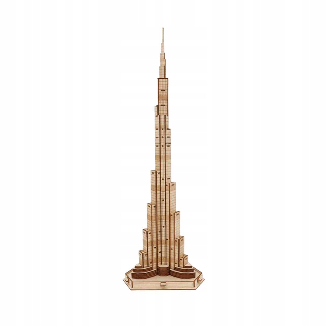 Drewniane Puzzle 3D - Burj Khalifa