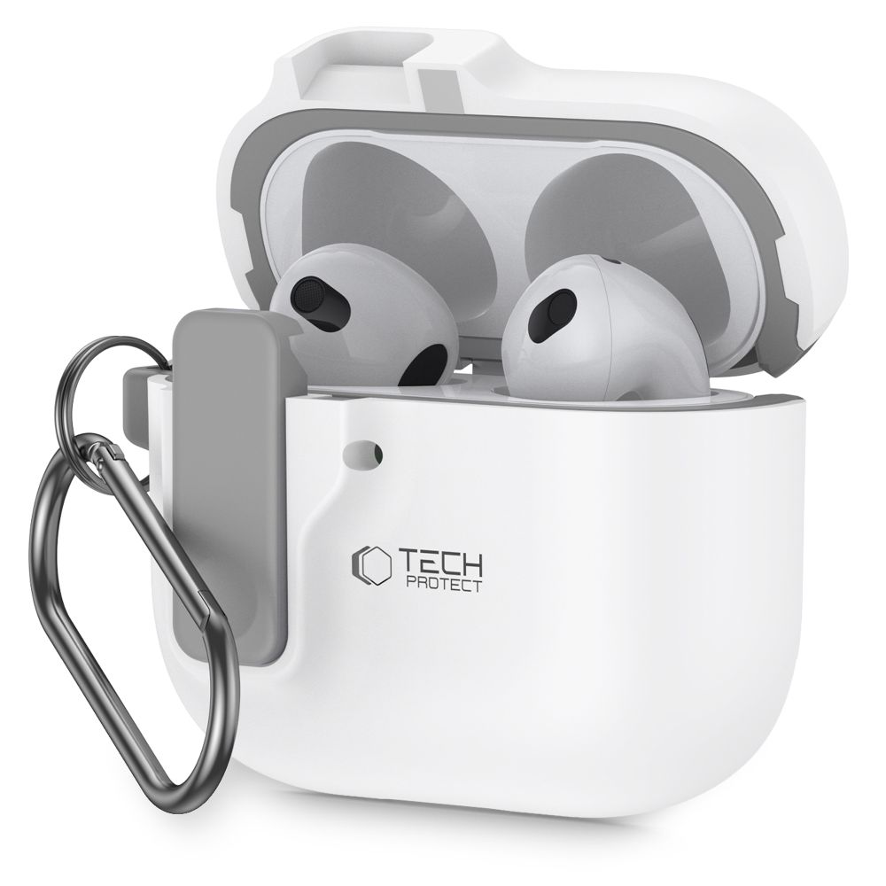 Etui z klapką Tech-protect do Apple AirPods 4 biały