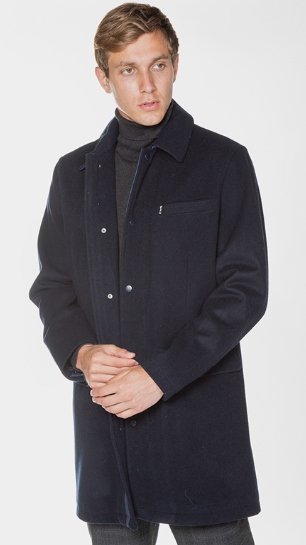 Pepe Jeans Pánský Kabát S Modrou Vlnou, Velikost P9K