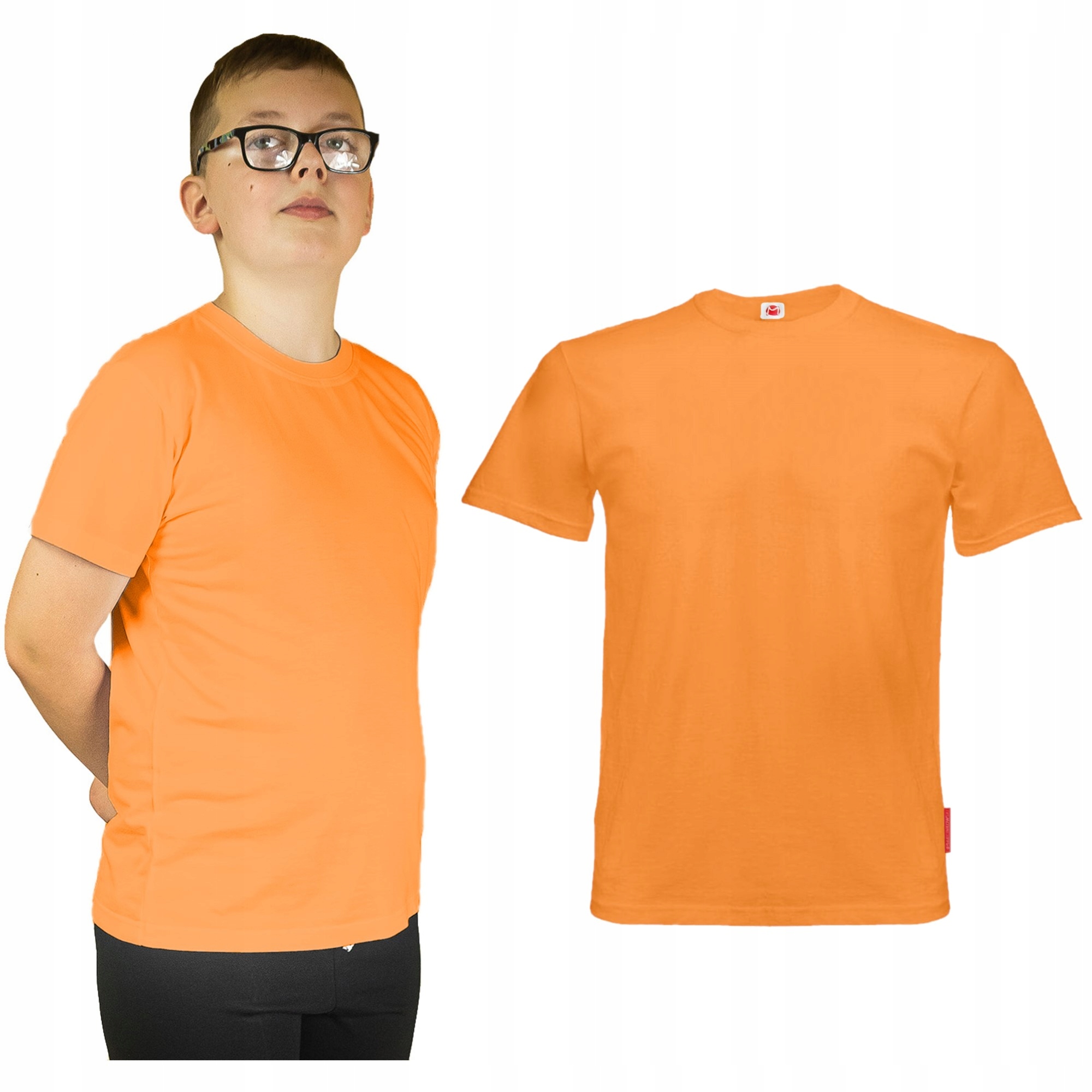 

Tshirt Bawełniany Krótki Rękaw Gładki 110