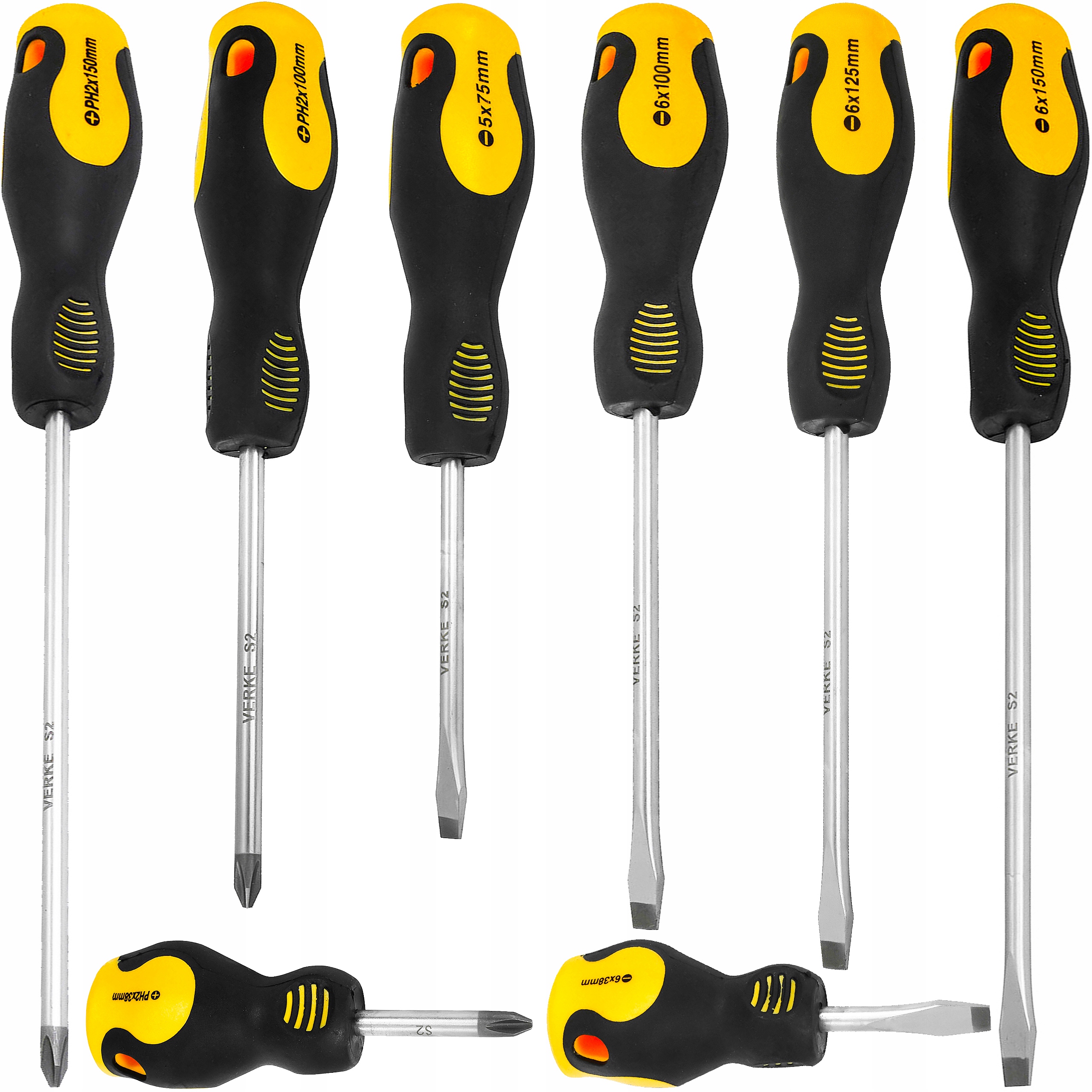 ZESTAW WKRĘTAKÓW ŚRUBOKRĘTÓW WKRĘTAKI ŚRUBOKRĘTY PŁASKIE KRZYŻAKOWE MOCNE!!