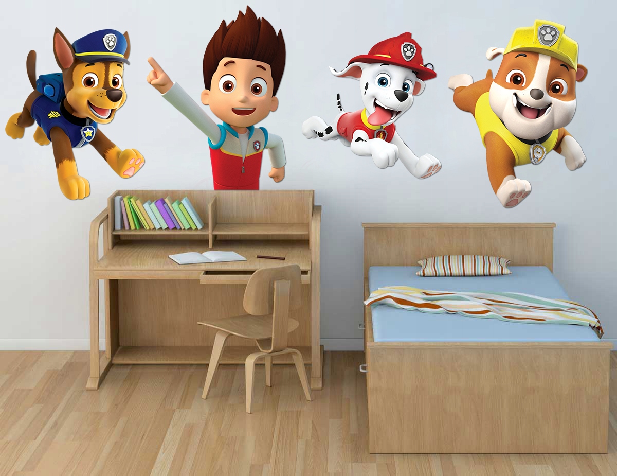 Psi patrol naklejka postacie dużo wz. bez tła 70cm Marka Pixelcolor
