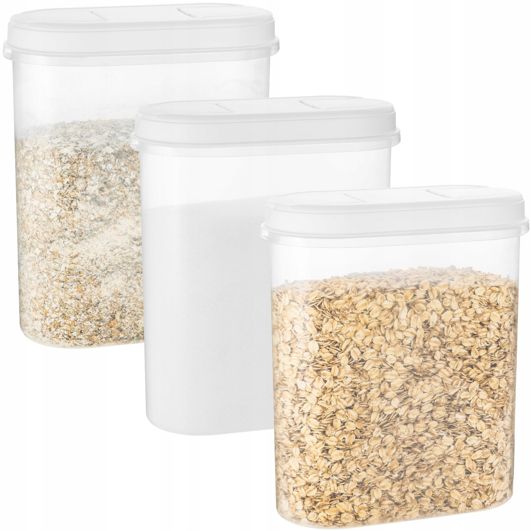 

Pojemnik Z Dozownikiem Margerit 2,4L Biały 3 Szt