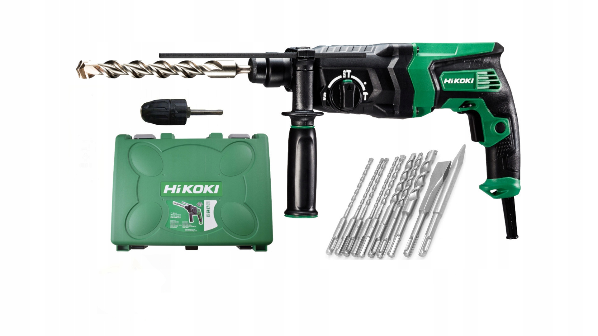 

Hikoki DH26PC2 Młotowiertarka 830W Adapter Sds+