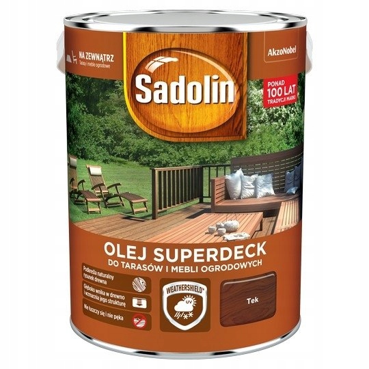 

Sadolin Superdeck olej 5L Tek Tik 33 tarasów