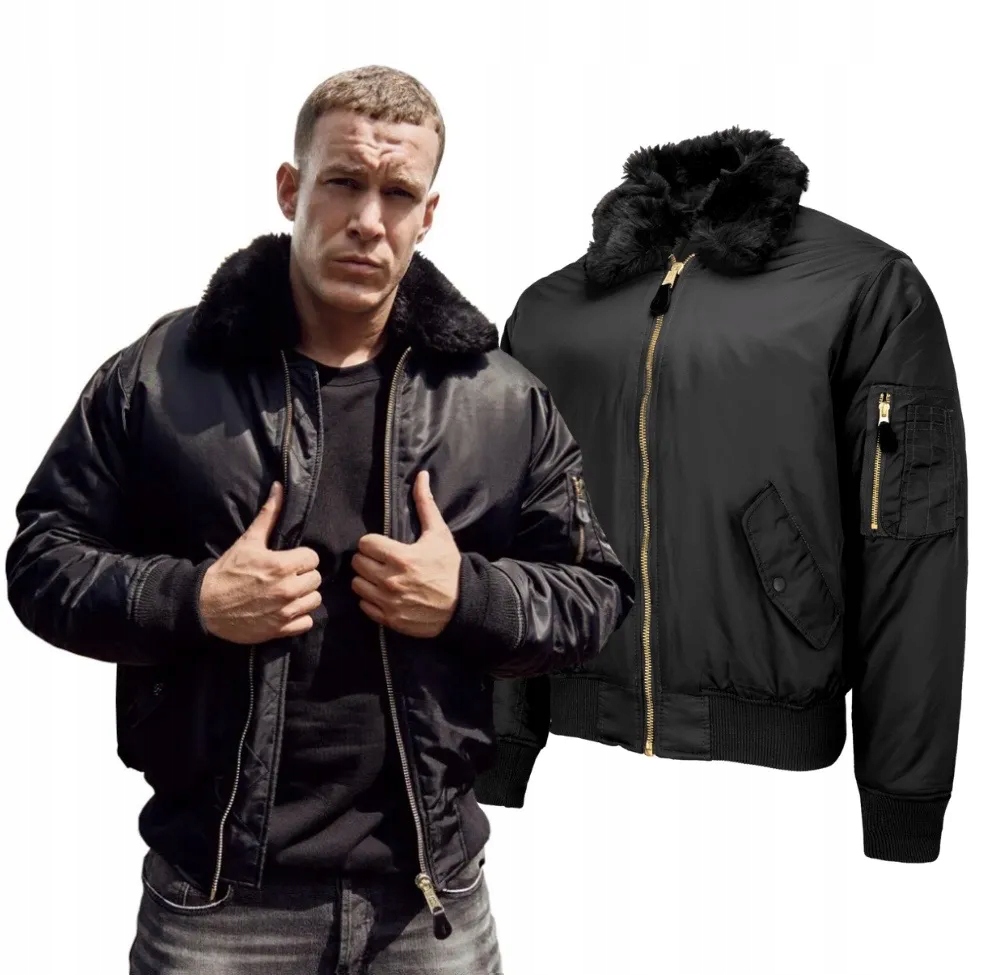 Bunda Brandit MA2 Jacket Full Collar černá 4XL [4XL]