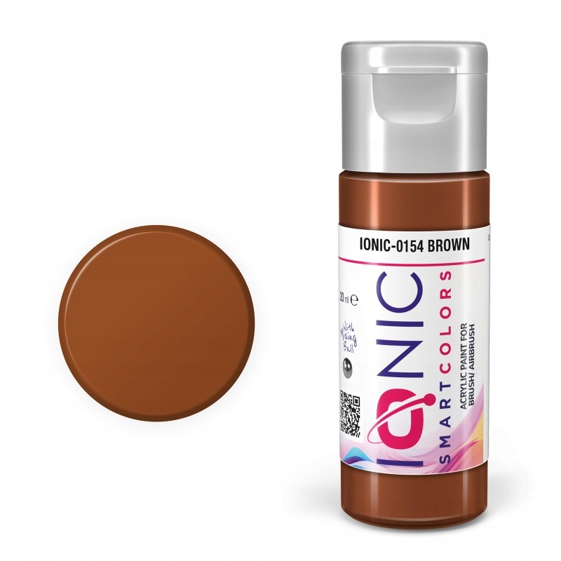 Ionic Smart Colors 0154 Brown 20 ml farba akrylowa