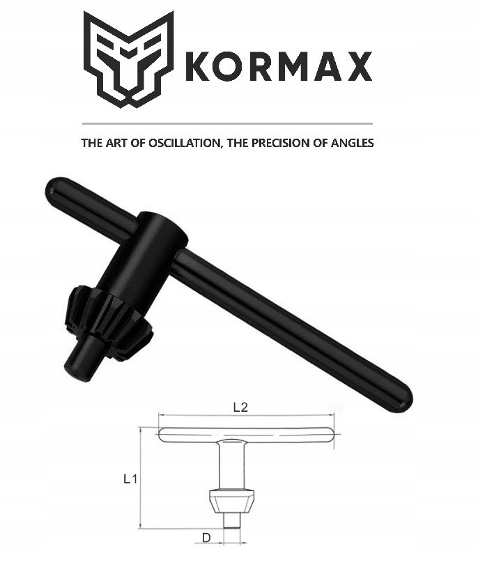 Klucz do uchwytu wiertarskiego 16mm KLUCZ DO WIERTARKI Kormax Q16-1 Kod producenta Q16-1