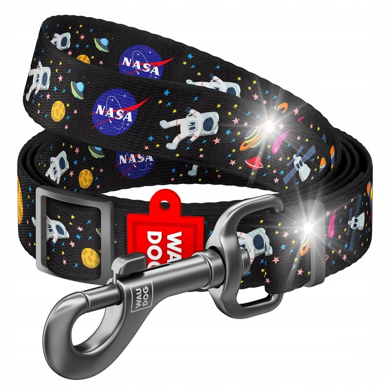 Levně Odolné Vodítko pro psa Nylonové Waudog 'Nasa" šířka 25mm délka 152-183cm
