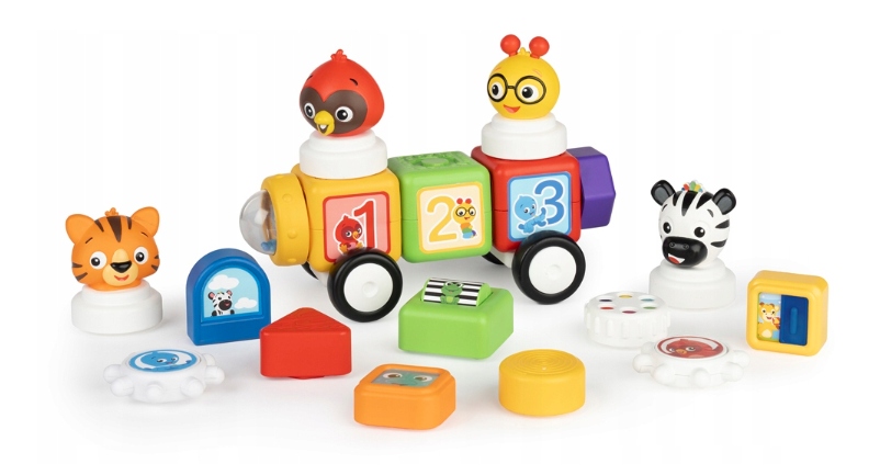 Klocki magnetyczne kostki BABY EINSTEIN Connectables Click&Create, 20 szt.