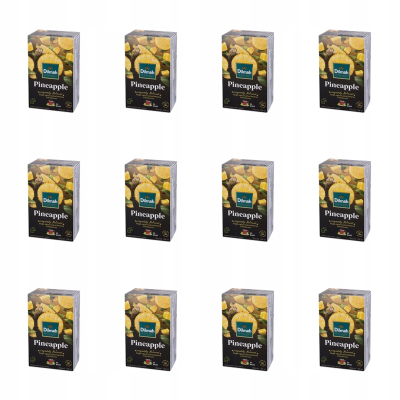 Dilmah Pineapple Flavoured Ceylon Black Tea 20x1,5 g X12