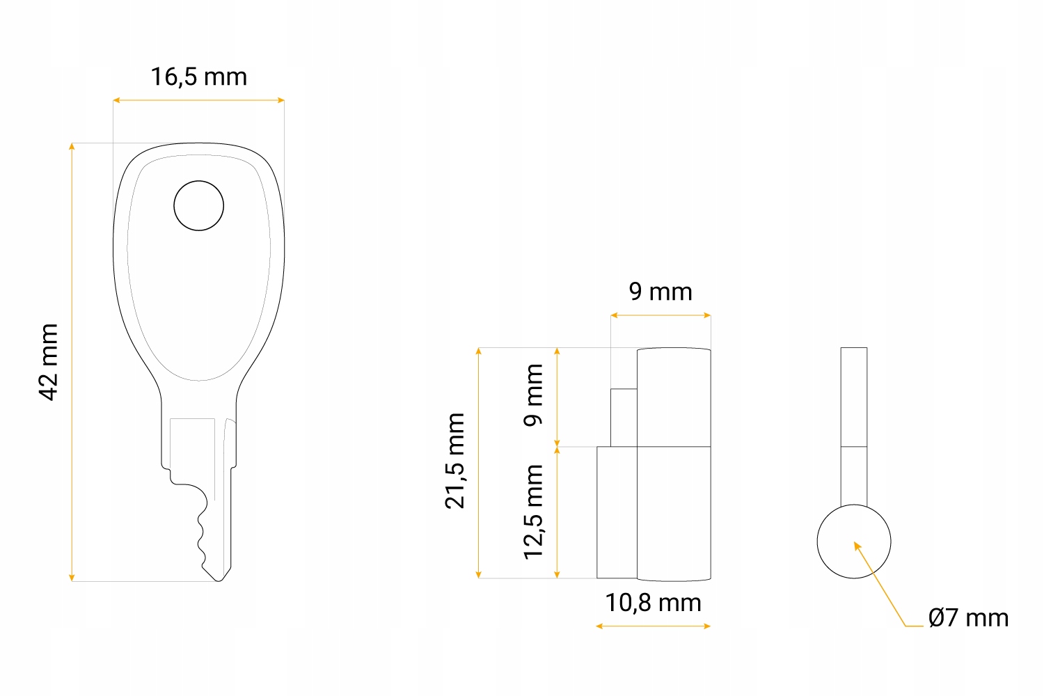 Zabezpieczenie wkładka do zamka zaczepu kulowego przyczepy UNITRAILER Numer katalogowy części UT04166