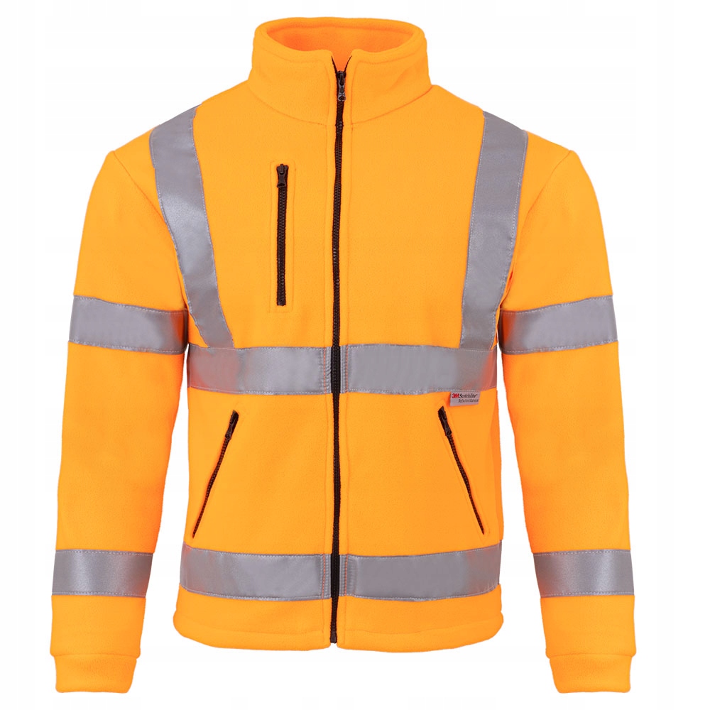 

Bluza polar Męski Odblaskowa Premium Fluo Or XL