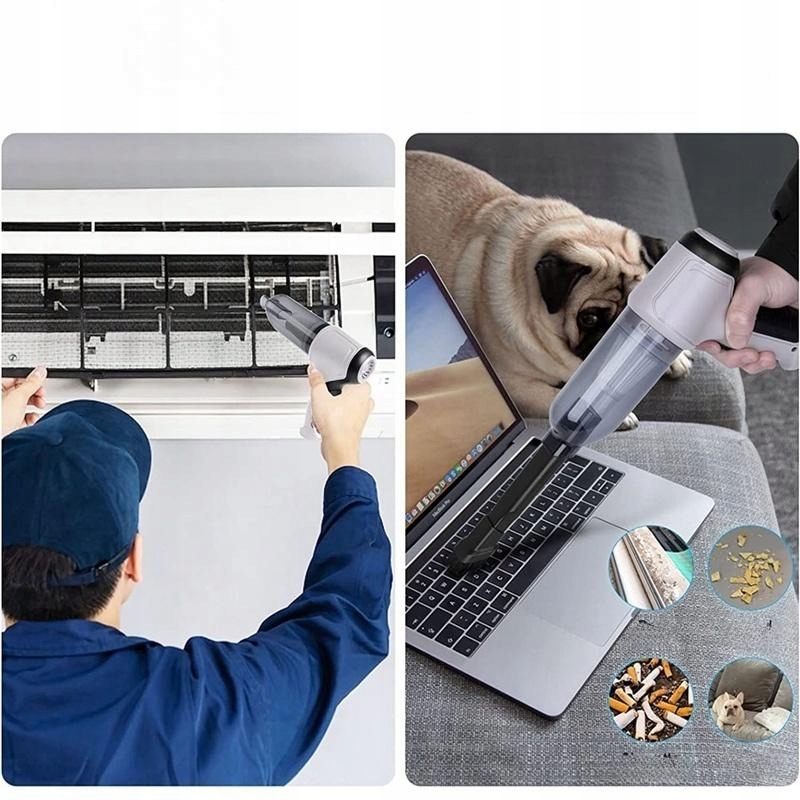 ODKURZACZ SAMOCHODOWY BEZPRZEWODOWY RĘCZNY 120W 9000pa Kod producenta 9247