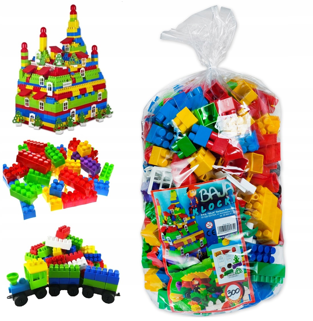 

Klocki plastikowe konstrukcyjne 300el Polskie 5752