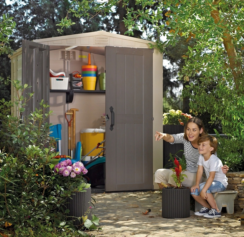 DOMEK OGRODOWY NARZĘDZIOWY FACTOR 6x6 - KETER Wysokość 208 cm