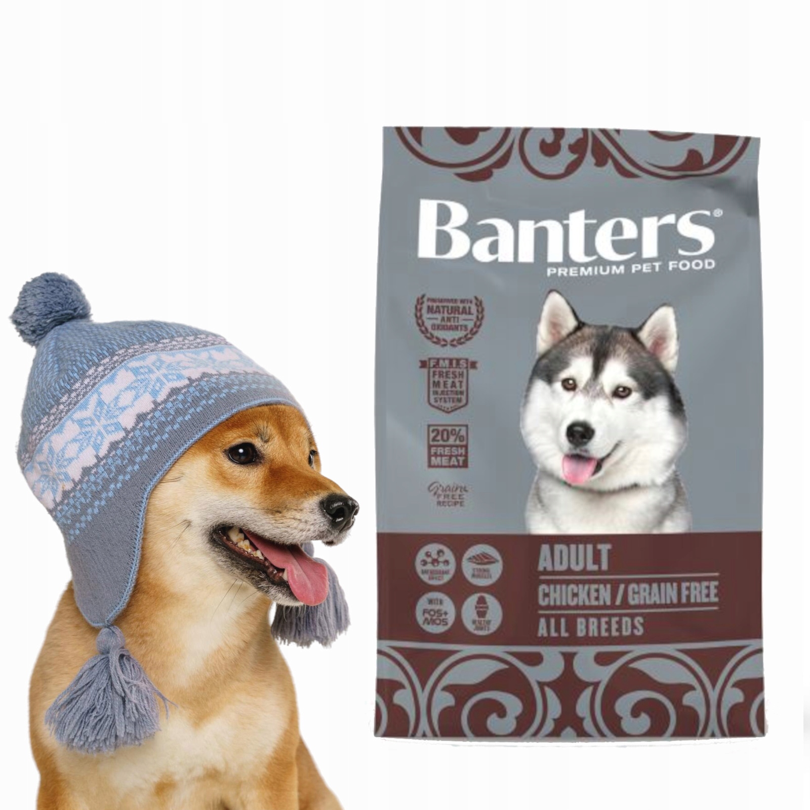 Banters Adult Grain Free – Kurczak i Ziemniak -wszystkie rasy 15kg