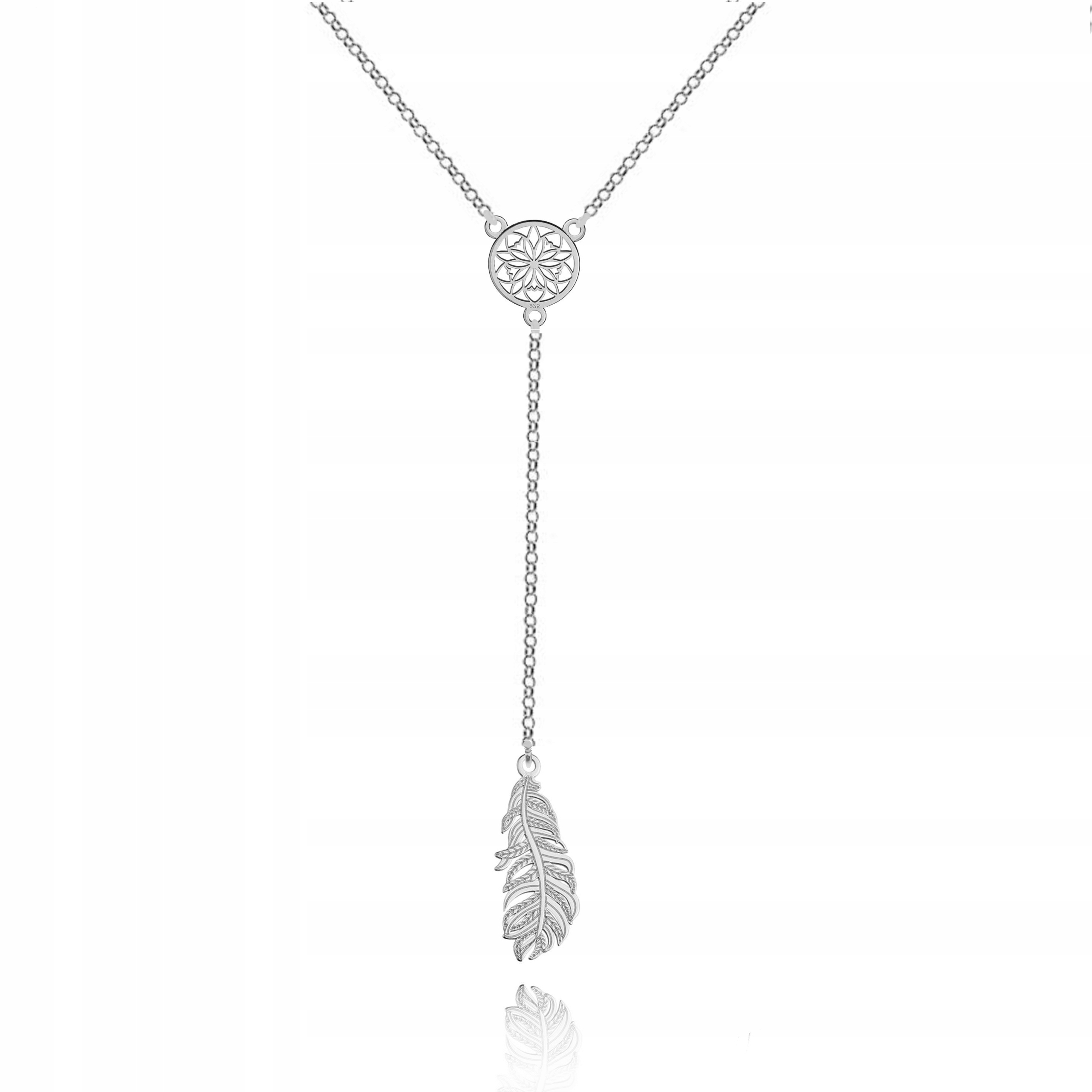 

Srebrny Naszyjnik Pióro Piórko srebro 925