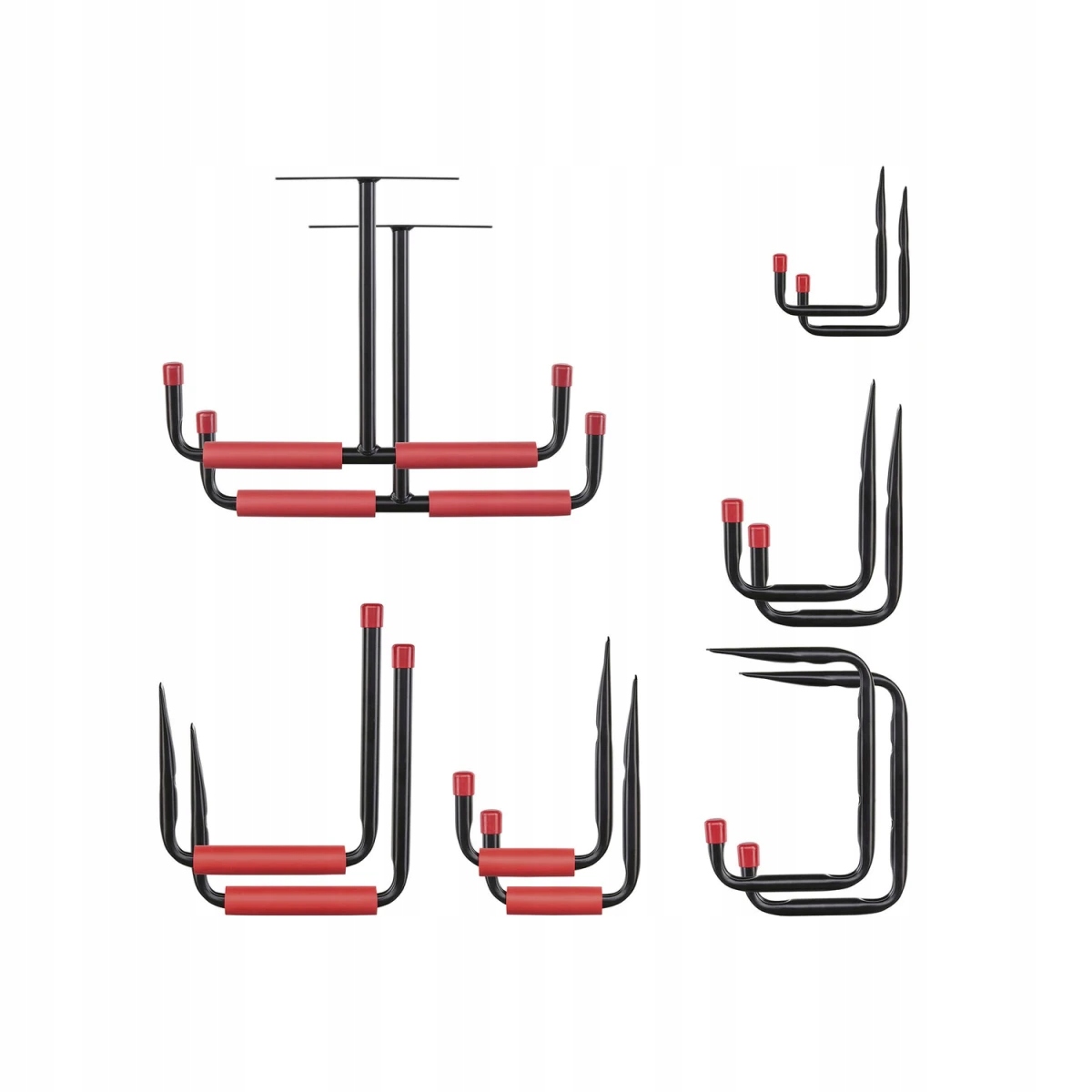 Nástěnné háky pro žebříky jízdních kol a nářadí doma i na zahradě 12 ks Parkside