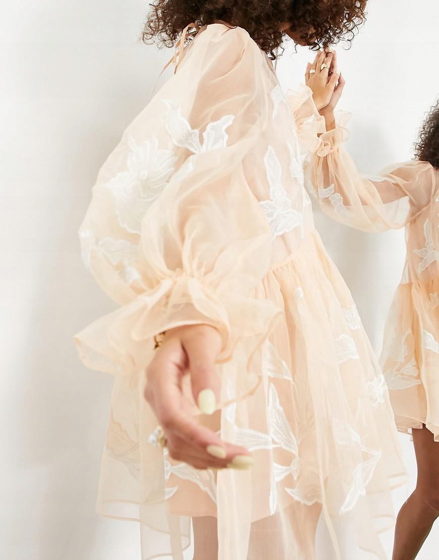 ASOS _ZT 3AF SUKIENKA OVERSIZE Z HAFTAMI _/ S Marka Asos